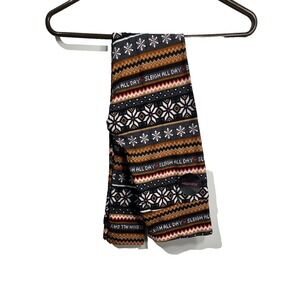 NOBO no boundaries juniors leggings size small 3 5 high rise holiday winter